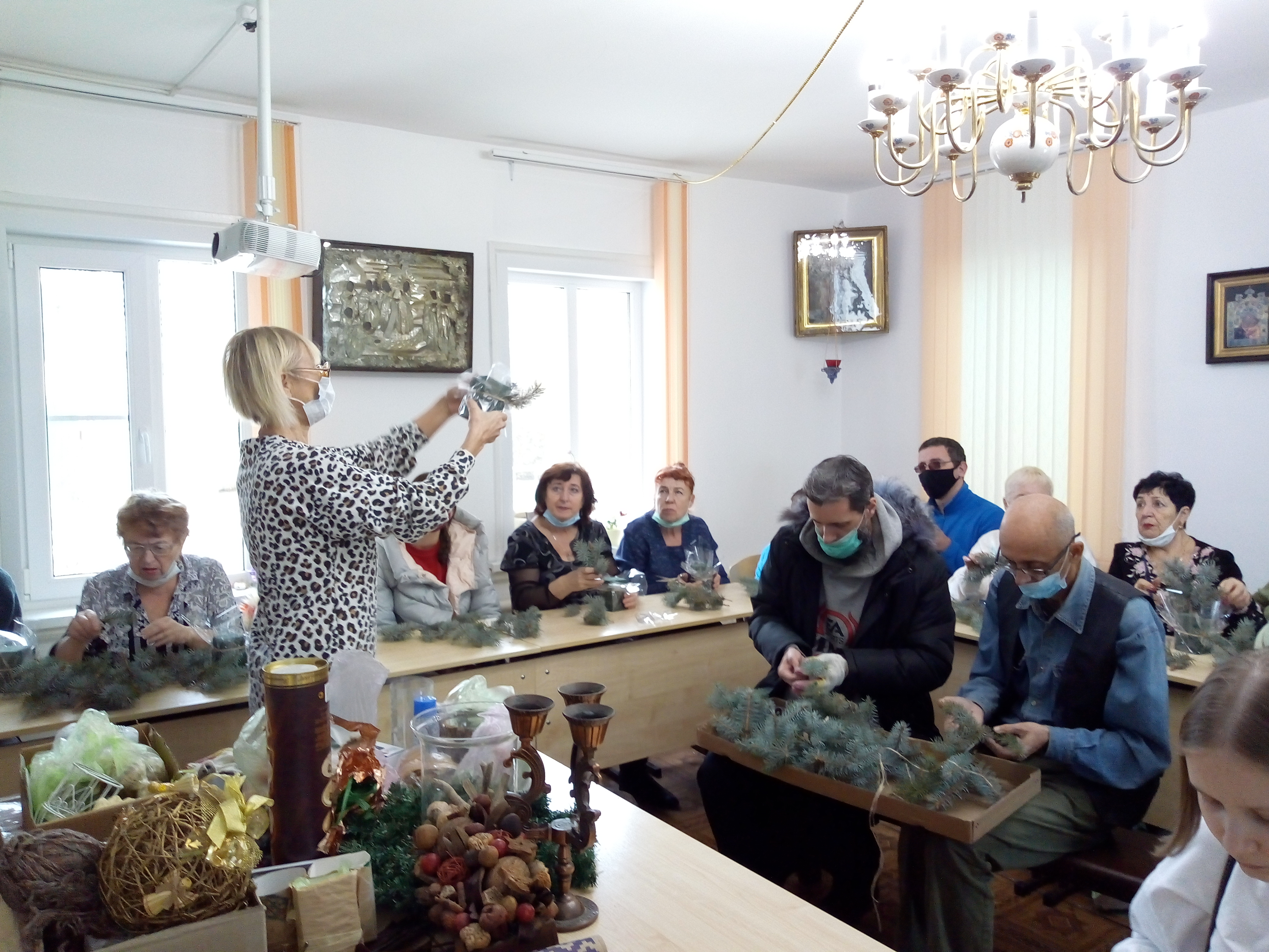 Новогодний декор для храма