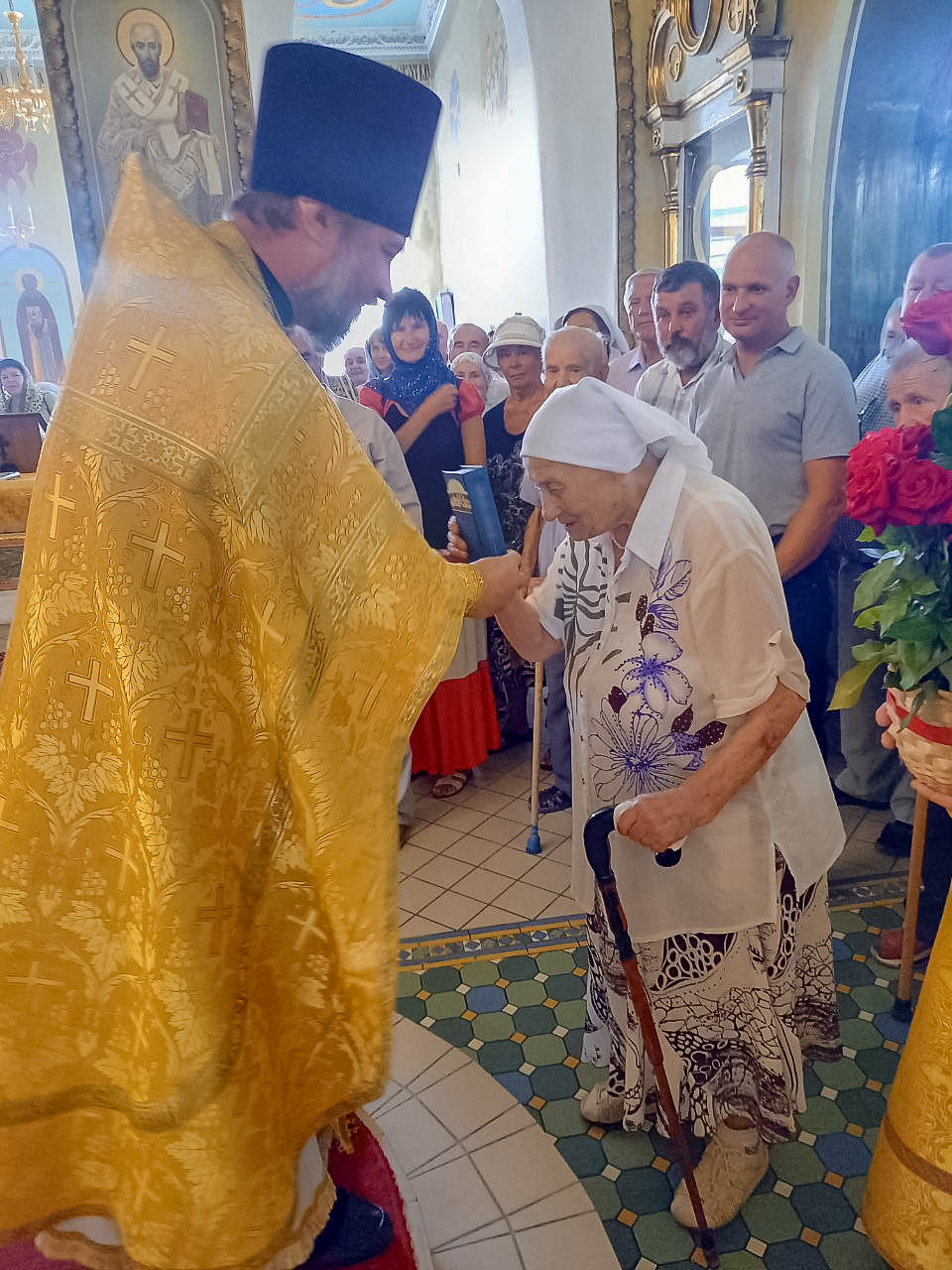 Поздравление с 99 летием старейшей прихожанки храма